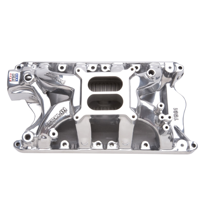 Edelbrock Polished Ford 351 RPM Air Gap Manifold 75811 Photo - Primary