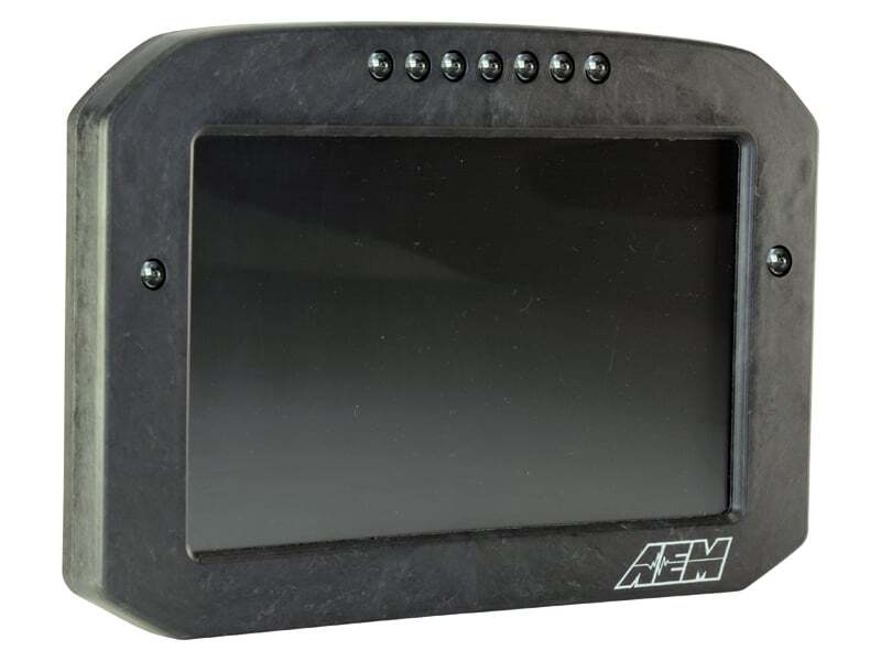 AEM CD-7LG Carbon Logging Flush Digital Dash Display w/ Internal 20Hz GPS & Antenna 30-5703F 30-5703F Photo - out of package
