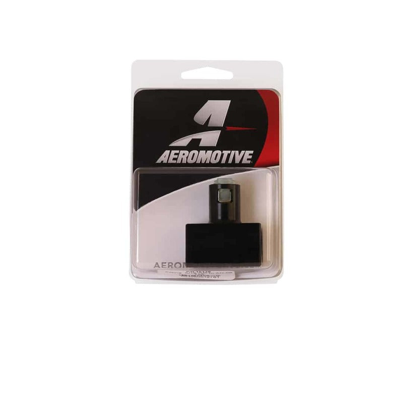 Aeromotive Fitting - Tee - 2x AN-08 Port - 5/16 Quick Connect 15138 15138 Photo - in package