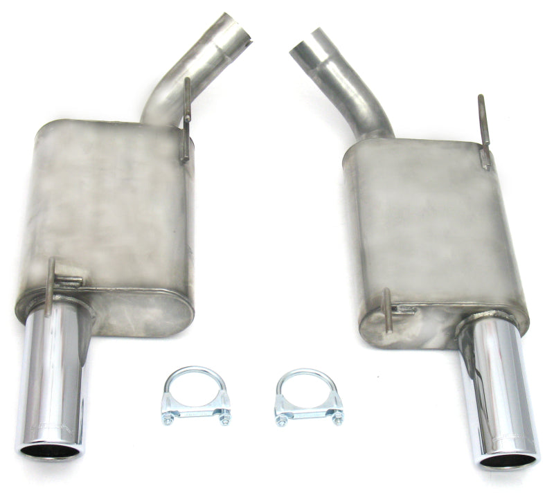 JBA 07-10 Ford Mustang GT/GT500 4.6L/5.4L 409SS Dual 3.5in Rear Exit Axle Back Exhaust 40-2627 40-2627 Photo - Primary