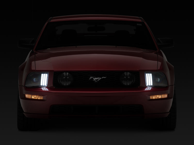 Raxiom 05-09 Ford Mustang w/ Halogen Prjctor Headlights- Black Housing (Clear Lens) (No GT500 ) 415794 415794 Photo - Close Up