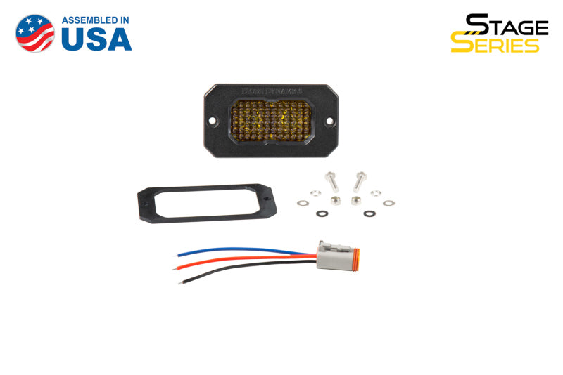Diode Dynamics Stage Series 2 In LED Pod Pro - Yellow Flood Flush ABL Each DD6438S DD6438S User 7