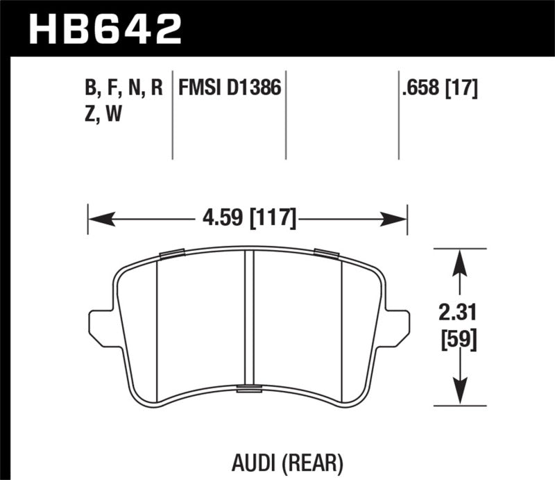 Hawk Disc Brake Pad HB642F.658 Photo - Primary