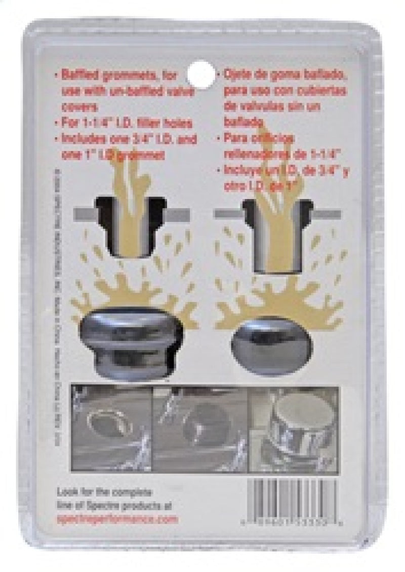 Spectre Valve Cover Grommets - Baffled (For Covers w/1-1/4in. Filler-Breather Holes) 5333 5333 Photo - in package