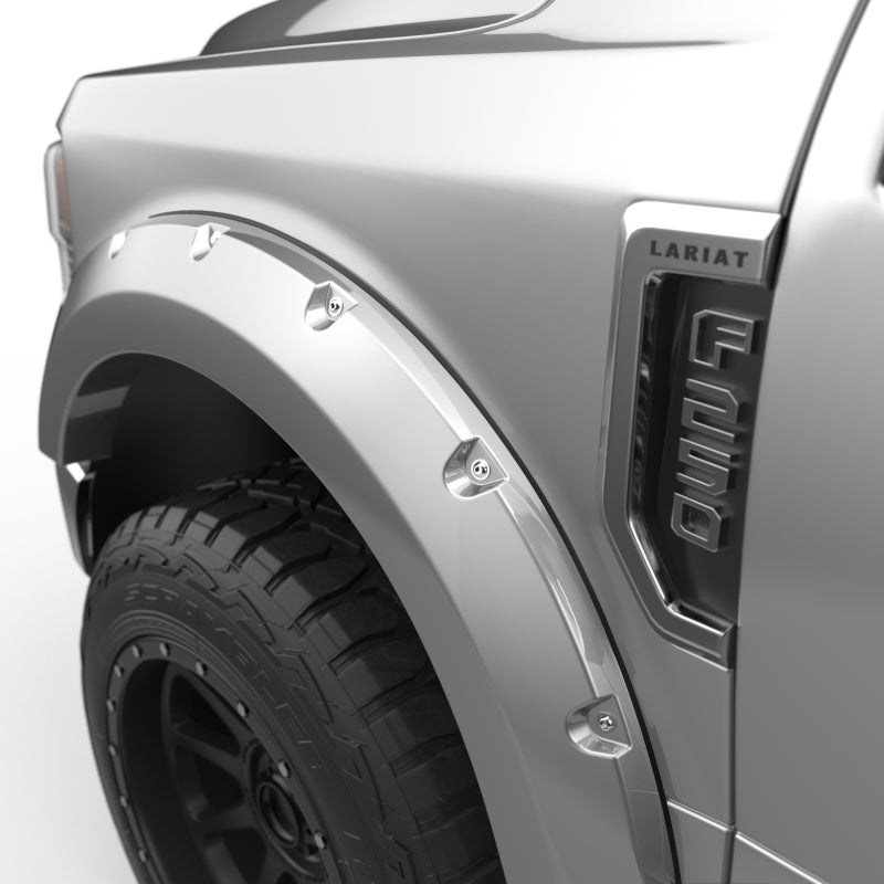EGR 2017 Ford Super Duty Bolt-On Look Color Match Fender Flares - Set - Ingot Silver 793914-UX 793914-UX Photo - Close Up