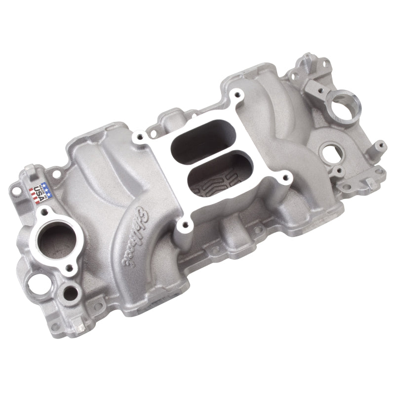 Edelbrock Intake Manifold, Single Quad, Perf. RPM, Chevrolet 348/409 "W" Big Blo 7158 Photo - out of package