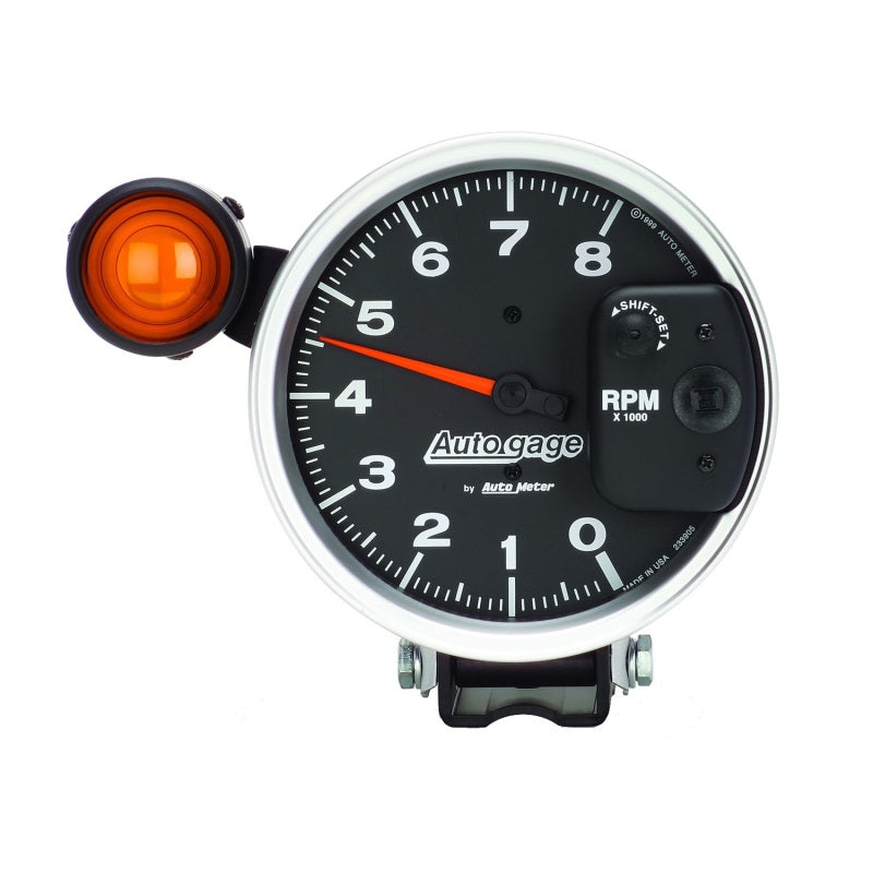 Autometer 5" Tachometer Gauge, 8K RPM, Pedestal W/ Ext. Shift-Lite, Black 233905 User 2