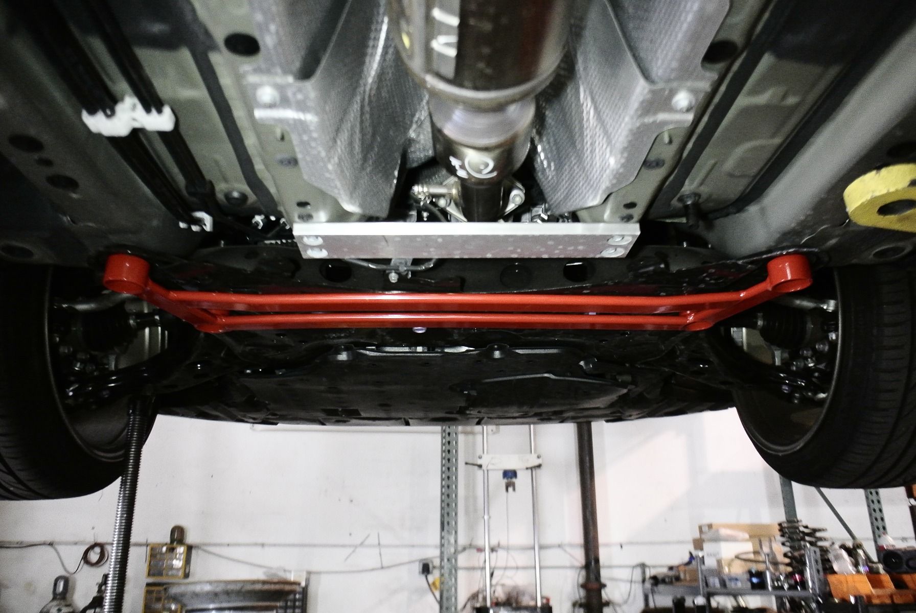 Megan Racing Red Front Lower H Brace for 2020 and newer Toyota Corolla