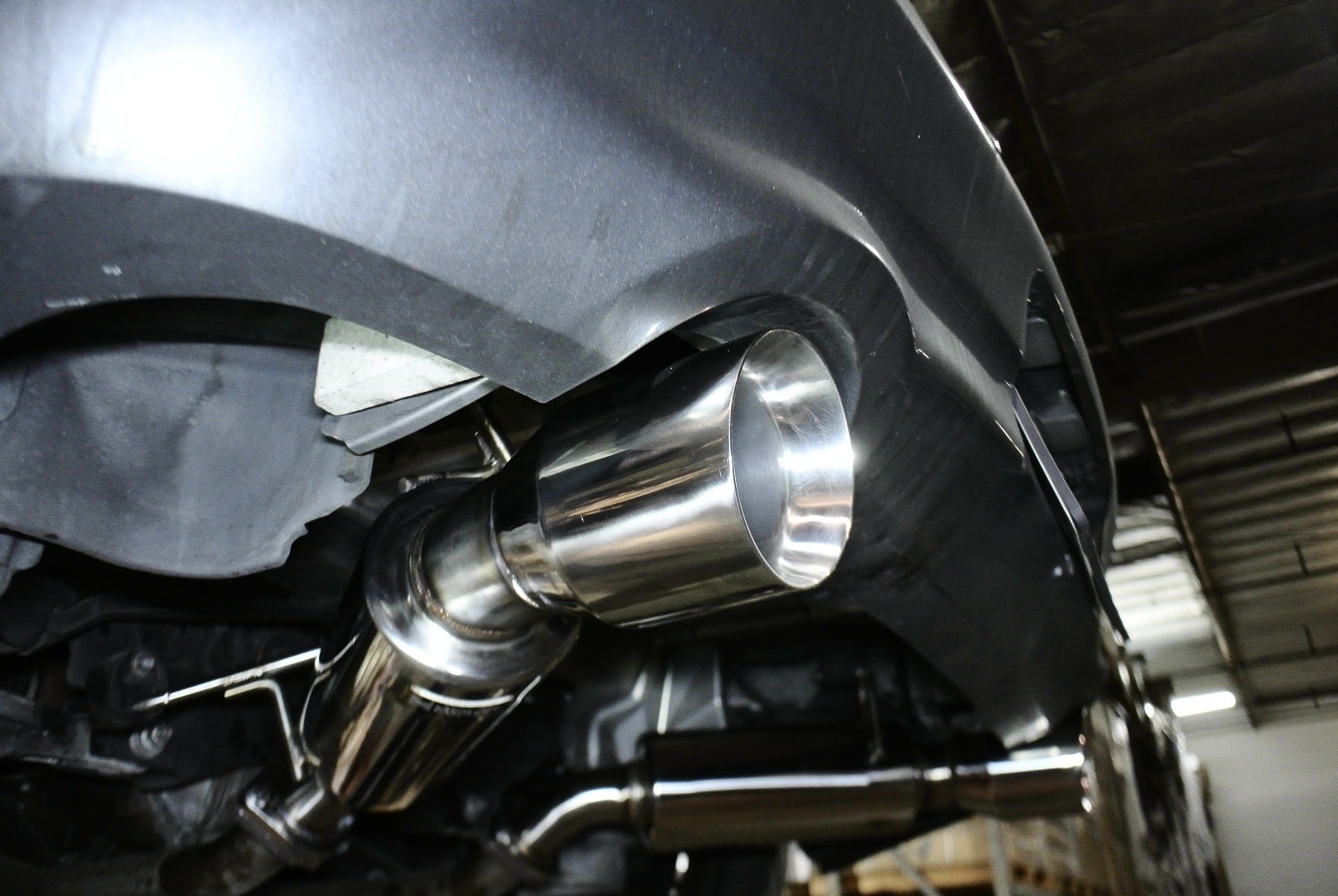 Megan Racing Infiniti Poloish Tips G37 08-13 Rwd Coupe Only / Q60 14-15 Coupe Rwd Only Dual Canister Axleback Exhaust