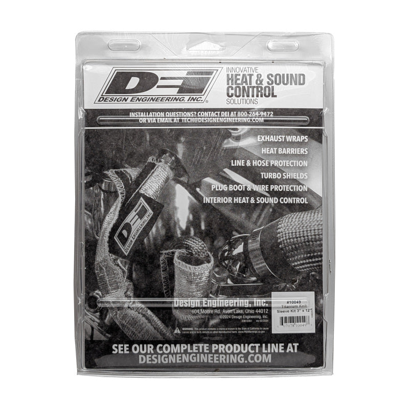 DEI Exhaust Wrap 2.5 to 3in x 12ft - Titanium 10049 10049 Photo - in package