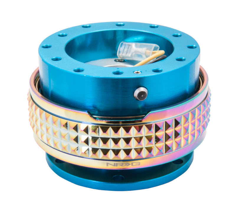 NRG Quick Release Kit - Pyramid Edition - New Blue Body / Neochrome Pyramid Ring SRK-210NB/MC SRK-210NB/MC Photo - Primary