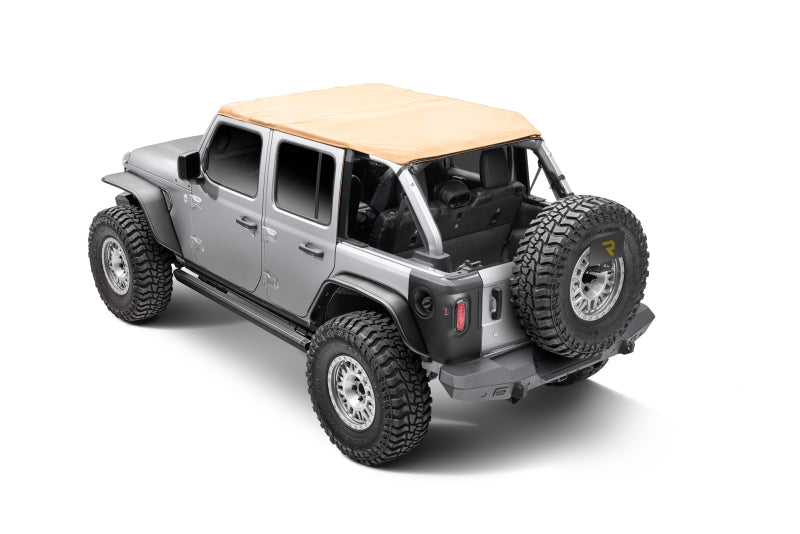 Go Rhino 18-23 Jeep Wrangler 4dr E-BOARD E1 Electric Running Board Kit - Bedliner Coating 20450674T 20450674T Photo - Mounted
