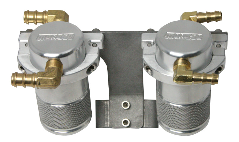 Moroso 04-07 Subaru STi (w/Front Mount Intercooler) Air/Oil Separator Catch Can - Billet Aluminum 85654 85654 Photo - Primary