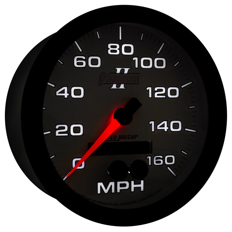 Autometer Phantom II 5in 0-140MPH In-Dash Electronic GPS Programmable Speedometer 7581 7581 User 6
