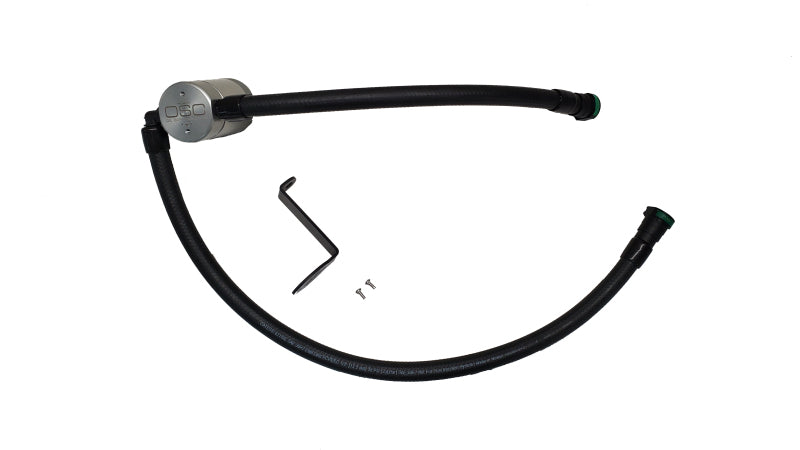 J&L 23-24 Ford F-250/F-350 7.3L Oil Separator 3.0 Passenger Side - Clear Anodized 3094P-C 3094P-C Photo - Primary