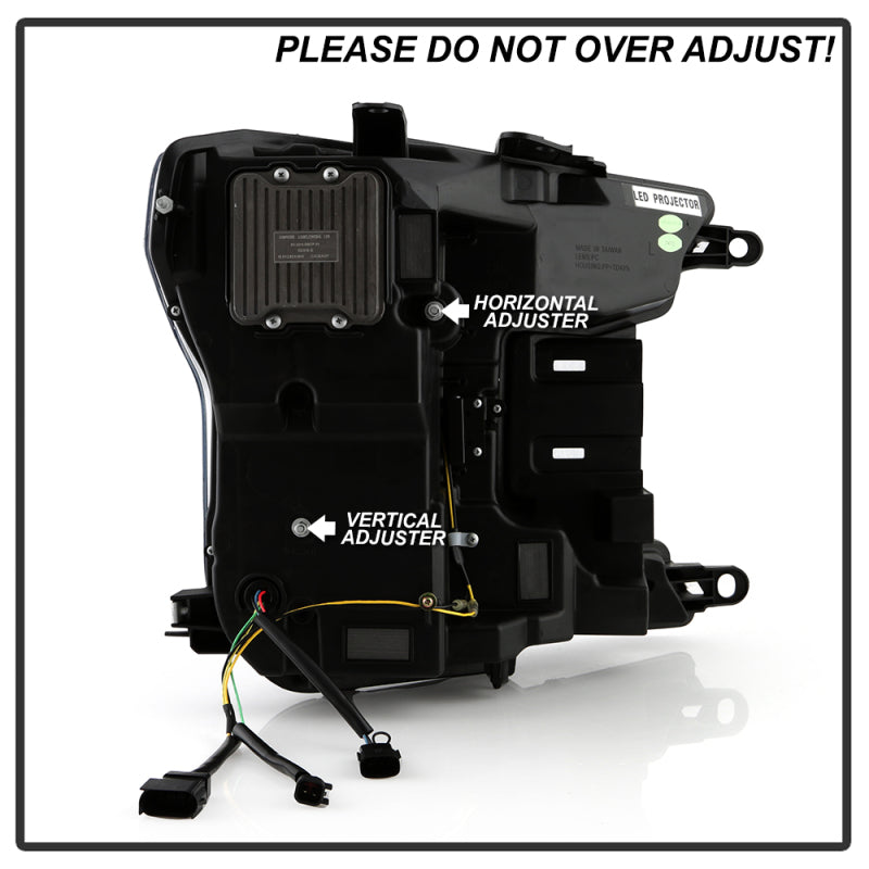 SPYDER 18-20 Ford F-150 Headlights - Halogen Model Only - DRL LED - Black PRO-YD-FF15018HALAP-SEQ-BK 5088475 5088475 User 5