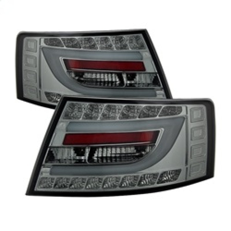 Spyder Audi A6 05-08 4Dr Sedan Only Light Bar LED Tail Lights Smke ALT-YD-AA605V2-LBLED-SM 5080776 5080776 Photo - Primary