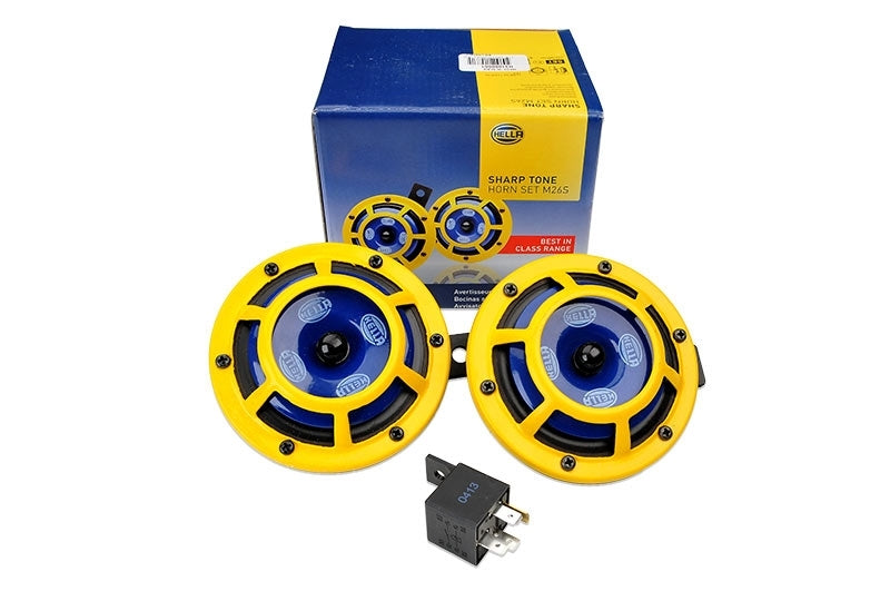 Hella Sharptone Horn Kit 12V 415/350Hz Yellow (3BB922000731 = H31000001) H31000001 Photo - Primary