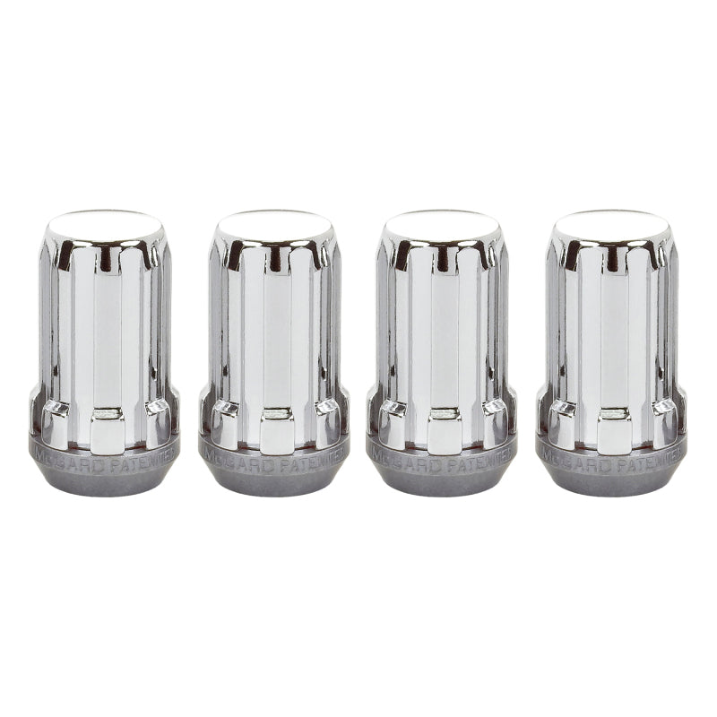 McGard SplineDrive Lug Nut (Cone Seat) M14X1.5 / 1.648in. Length (4-Pack) - Chrome (Req. Tool) 65315 65315 Photo - Primary