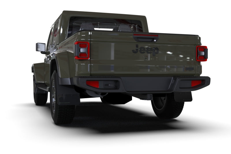 Rally Armor 19-23 Jeep JT Gladiator Mojave/Rubicon Black Mud Flap w/ Metallic Black Logo MF104-BLK-MBK MF104-BLK-MBK User 1
