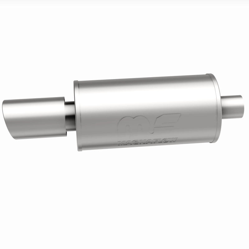 MagnaFlow 7" Round Center/Center Performance Muffler With Tip 14826 360 Degree Image Set
