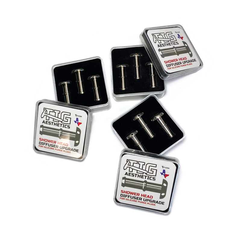 Ticon Industries Tig Aesthetics Titanium Shower Diffuser - Barb Outlet - 9 Piece (3 Box) 903-76015-0003 903-76015-0003 User 1