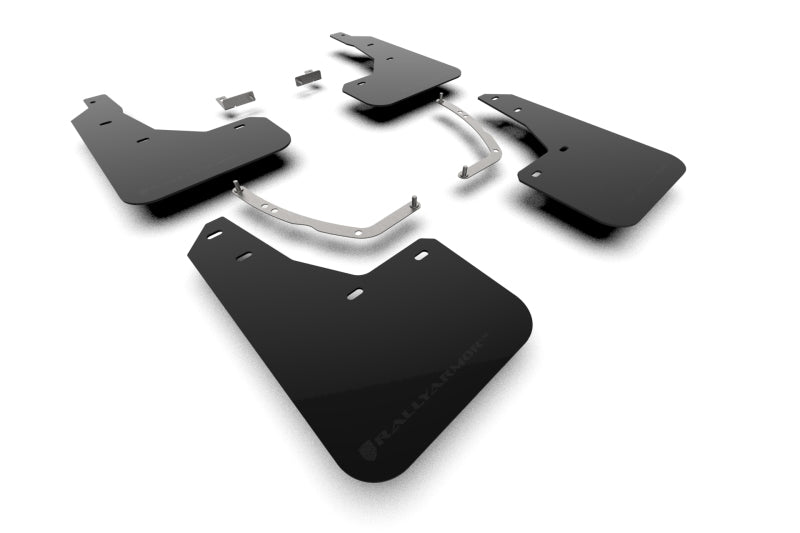 Rally Armor 2025 Hyundai Ioniq 5 PE Black UR Mud Flap - Metallic Black Logo MF137-UR-BLK-MBK MF137-UR-BLK-MBK Photo - Primary