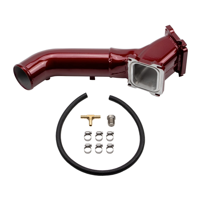 Wehrli 01-04 Chevrolet Duramax LB7 S300/S400 Single Turbo 3in Y-Bridge Kit - Candy Red WCF100615-CR WCF100615-CR User 1