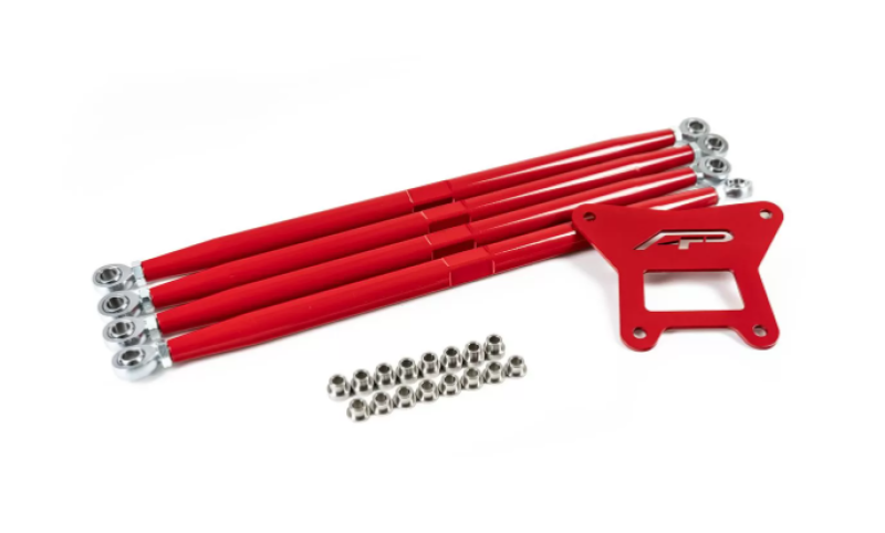 Agency Power 18-21 Polaris RZR Turbo S Red Adjustable Rear Arms AP-RZRTS-200-R