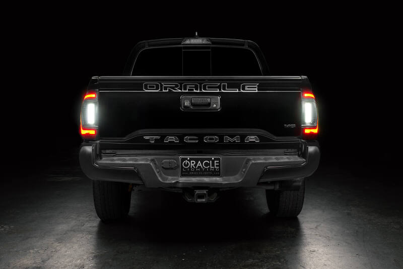 ORACLE Lighting 16-23 Gen 3 Toyota Tacoma Black Series Flush Style LED Tail Lights 5911-504-T 5911-504-T Photo - lifestyle view
