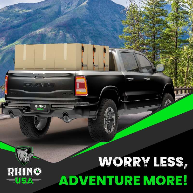 Rhino USA Medium Duty Ratchet Strap Tie-Down 4-Pack (Gray) RCHT-4PACK-GRY RCHT-4PACK-GRY User 5