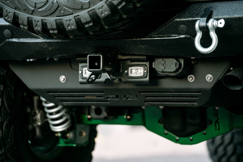 DV8 Offroad 07-21 Jeep Wrangler (JK/JL) Bolt-On Hitch w/ Lights AHJP-01 AHJP-01 Photo - Mounted