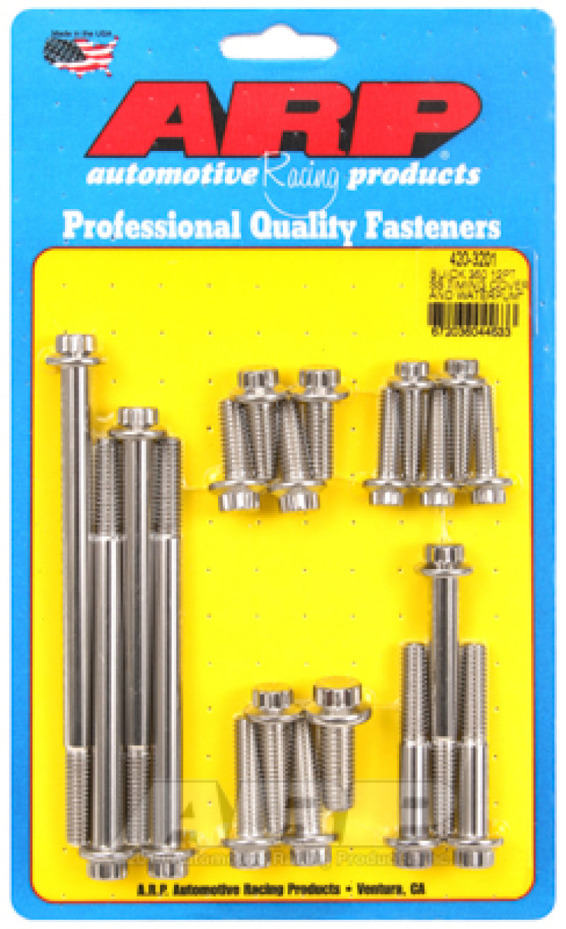 ARP Buick 350 SS 12pt Timing Cover & Water Pump Bolt Kit 420-3201 User 1