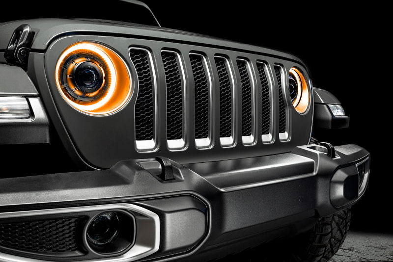 ORACLE Lighting Oracle Jeep JL/Gladiator JT Oculus Switchback Bi-LED Projector Headlights - Amber/White Switchback 5839-023 5839-023 Photo - lifestyle view