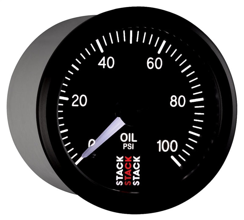 Autometer Stack 52mm 0-100 PSI 1/8in NPTF Male Pro Stepper Motor Oil Pressure Gauge - Black ST3302 ST3302 User 7