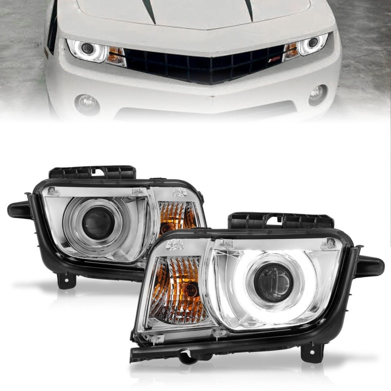 Anzo 2010-2013 Chevrolet Camaro Projector Headlights w/ Halo Chrome (CCFL) 121311 Photo - Primary