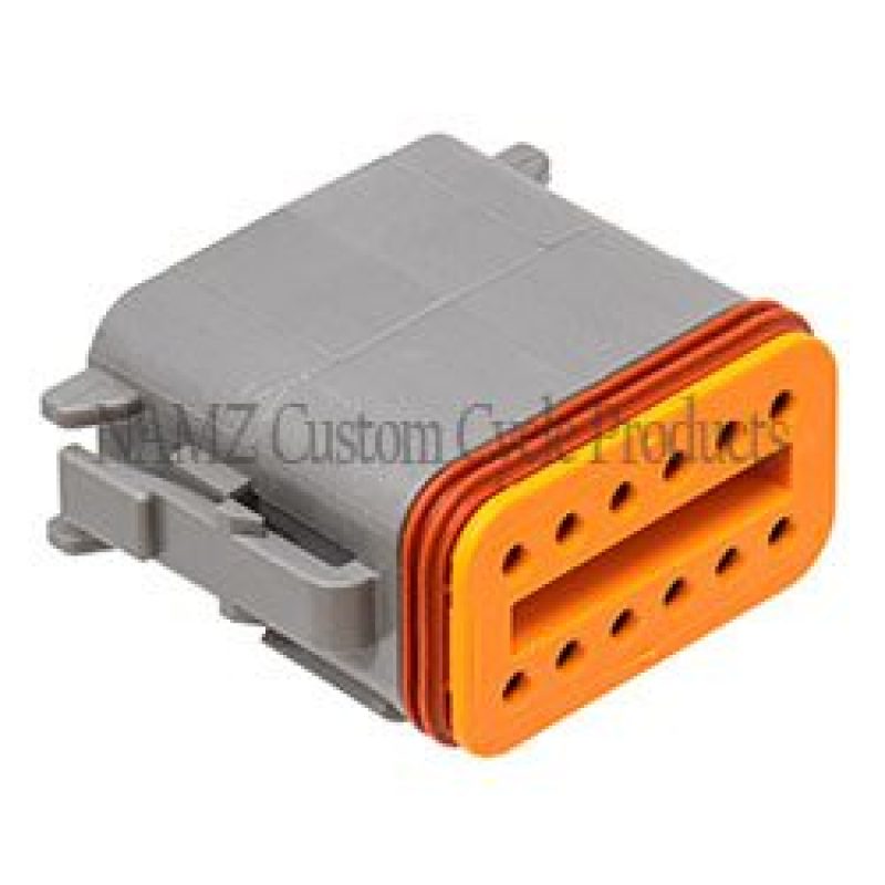 NAMZ Deutsch DT Series 12-Wire Plug & Wedgelock - Grey (Repl. HD 72139-94GY) DP-12G DP-12G Photo - Primary