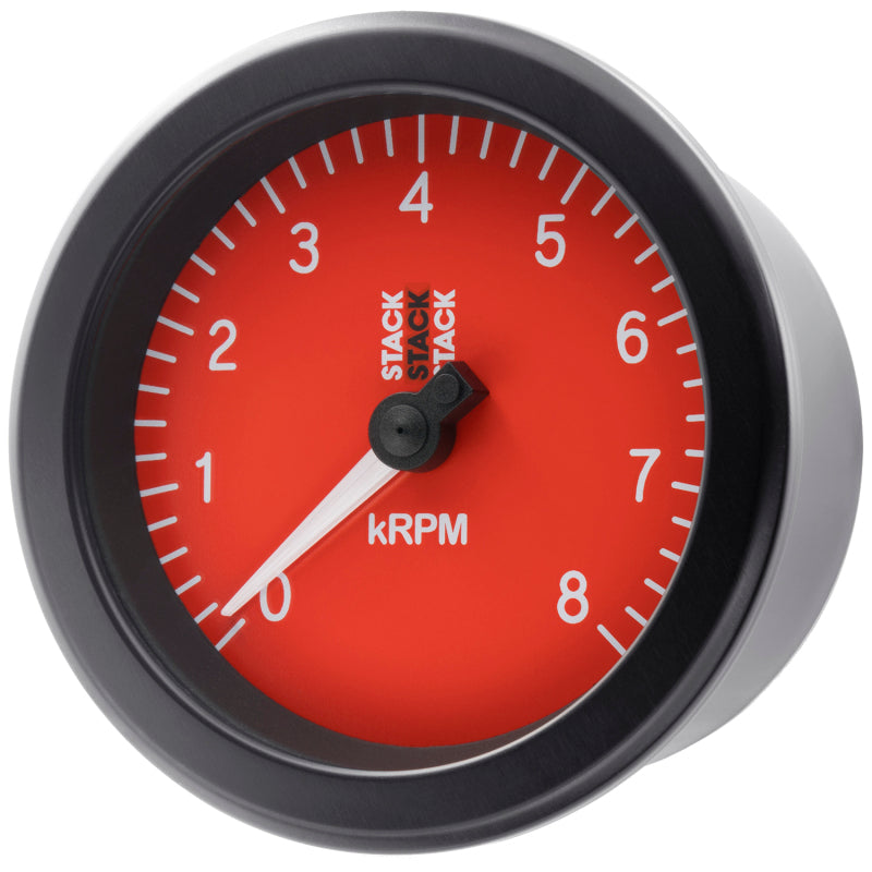 Autometer Stack Sport 88mm 0-8K RPM Tachometer - Red ST100-08R ST100-08R User 2