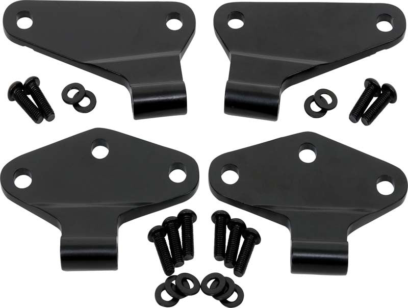 Kentrol 07-18 Jeep Wrangler JK Body Door Hinge Set 4 Pieces 2 Door - Powdercoat Black 50580 50580 Photo - Primary