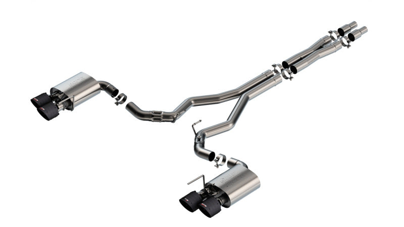 Borla 2024 Ford Mustang Dark Horse 5.0L V8 w/Active Exhaust ATAK Cat-Back Exhaust System - CF Tips 140965CFBA 140965CFBA Photo - Primary