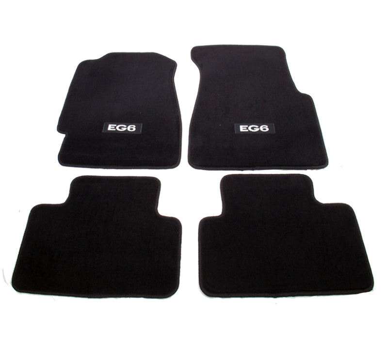 NRG Floor Mats - 92-95 Honda Civic 2DR w/ "EG6" Logo (4 pieces) FMR-120 Photo - Primary