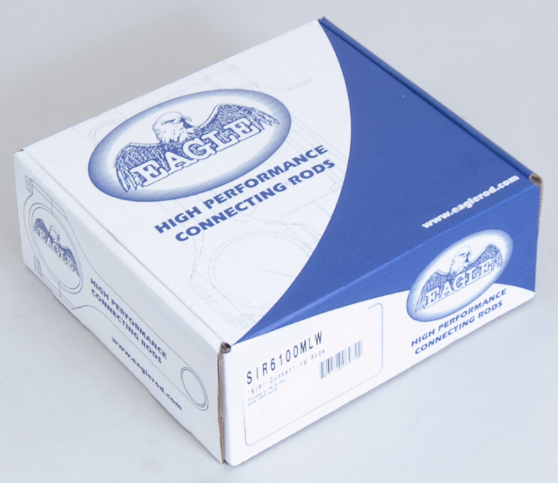 Eagle Chevrolet LS-Series I-Beam Connecting Rod 6.100in w/ 3/8in ARP 8740 (Set of 8) SIR6100MLW SIR6100MLW Photo - in package