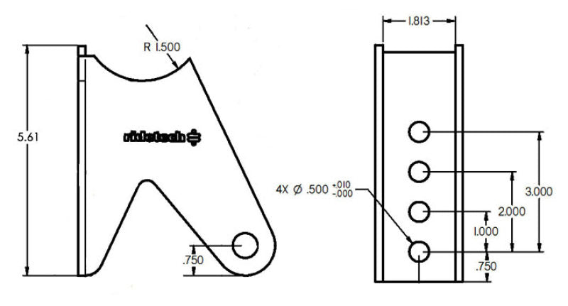 Ridetech Tri Link Axle Bracket 90000159 90000159 User 1