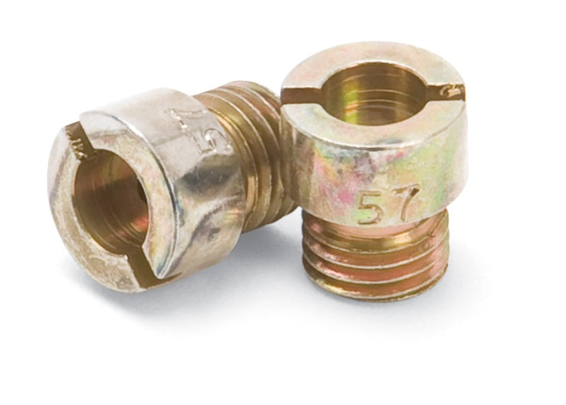 Edelbrock Standard Main Jets.1/4-32 Thread. Jet #57. Size-0.056". Quantity-2. 12457 Photo - Primary