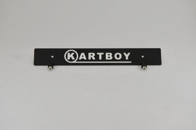 Kartboy Front License Plate Delete - Black KB-055-PL-BLK User 1
