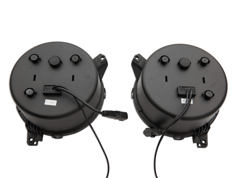 Raxiom 18-22 Jeep Wrangler JL/ JT 9-Inch LED Headlights w/ DRL and Halo- Black Housing (Clear Lens) J137646 J137646 Photo - Close Up