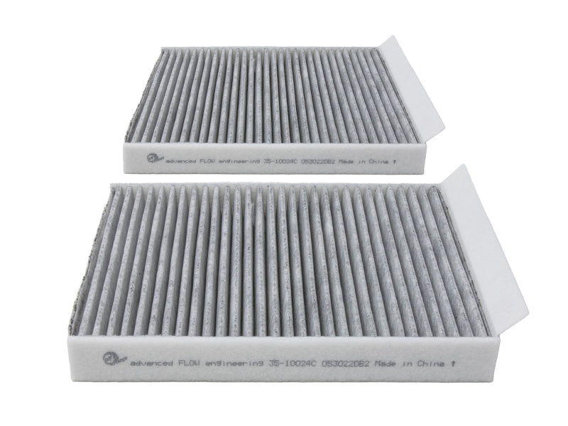 aFe 09-19 BMW 5/6/7 Series Various Models Carbon Cabin Air Filter (Pair) 35-10024C-MB 35-10024C-MB Photo - Unmounted
