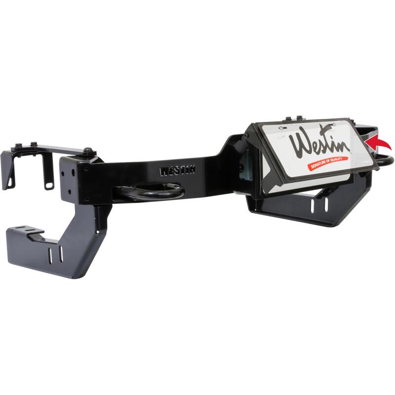 Westin MAX Winch Tray License Plate Bracket - Black 46-20055 46-20055 Photo - Unmounted