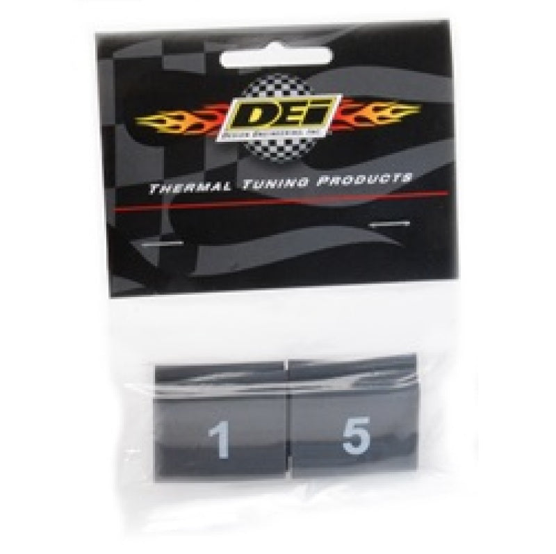 DEI Wire Markers 8pc Set Numbered 1-8 - Black 10849 10849 Photo - in package