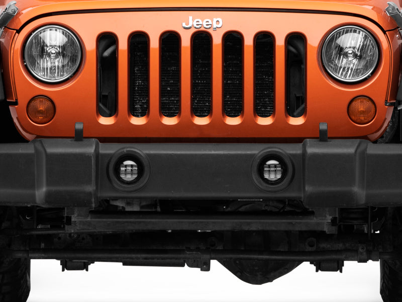 Raxiom 07-22 Jeep Wrangler JK/JL Axial Series Tri-Bar LED Fog Lights- White J130811 J130811 Photo - Close Up